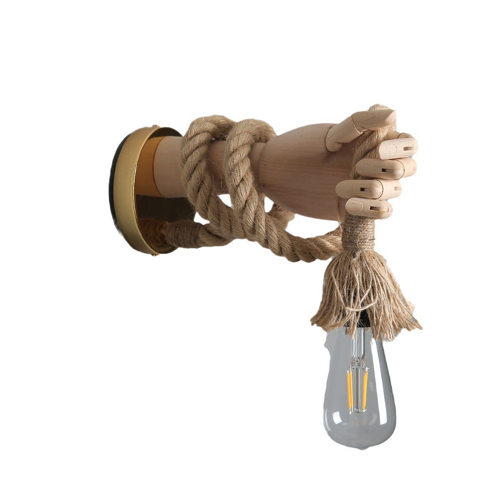 Vintage Mechanical Hand Wall Lamp