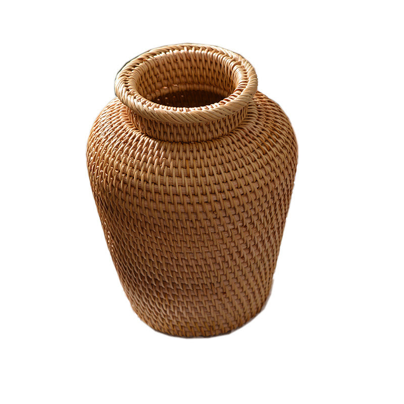 Rattan Woven Decorative Vases