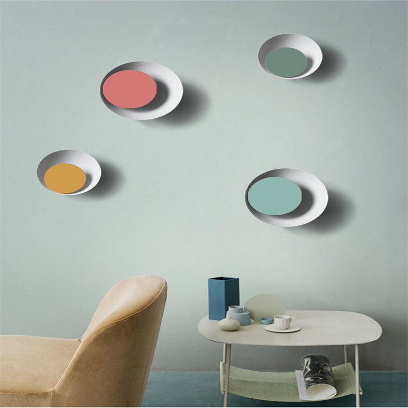 Colorful Macaron Eclipse Wall Lamp