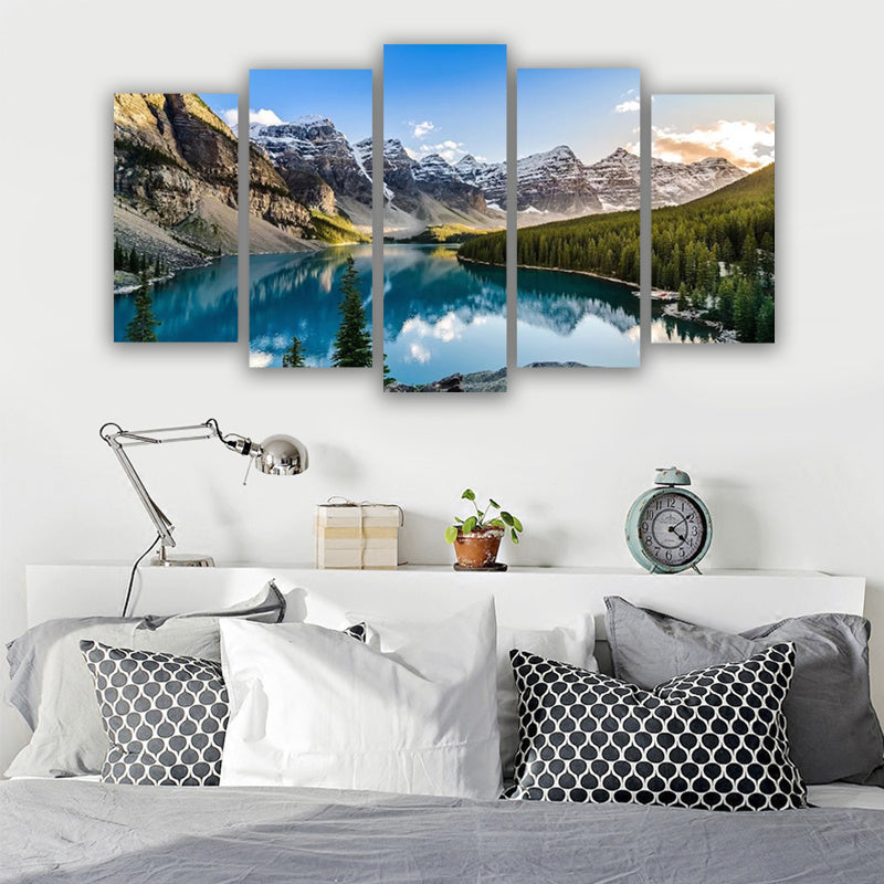 Moraine Lake 5-Piece Canvas Art