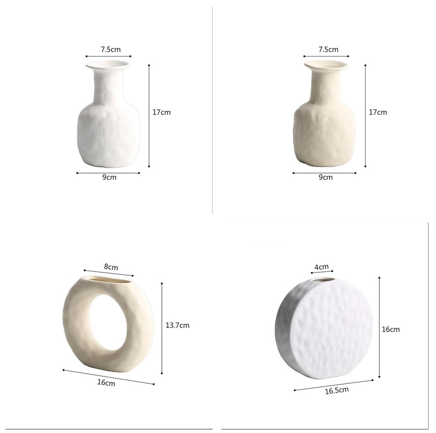 Scandinavian Ceramic Vases Ornaments